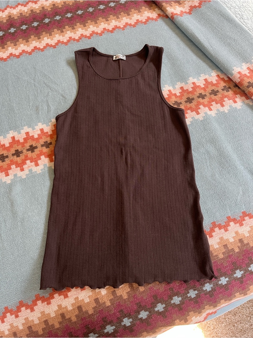 Free People Fresh In Love tank - Double  Espresso size M